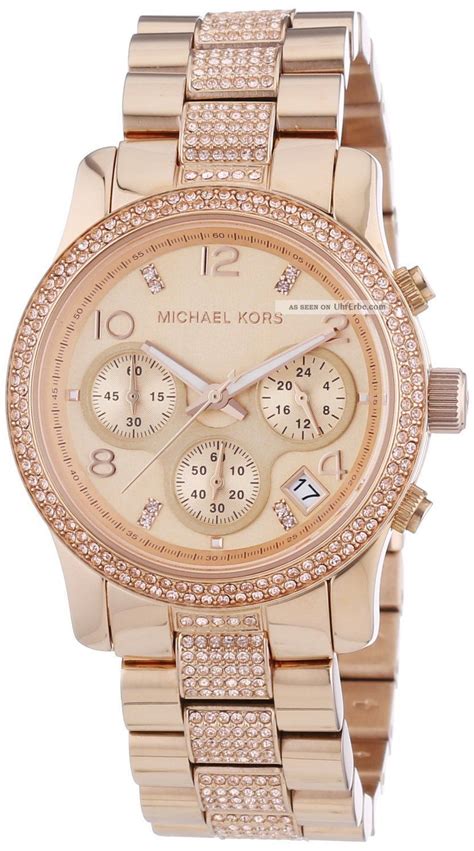 michael kors uhr damen rotgold|michael kors rose gold set.